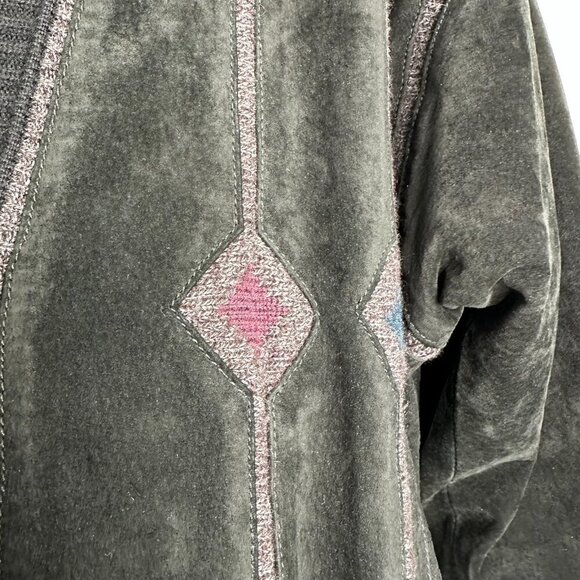 Torras Suede Leather Jacket Size 38 Black Button up Wool - Picture 9 of 16